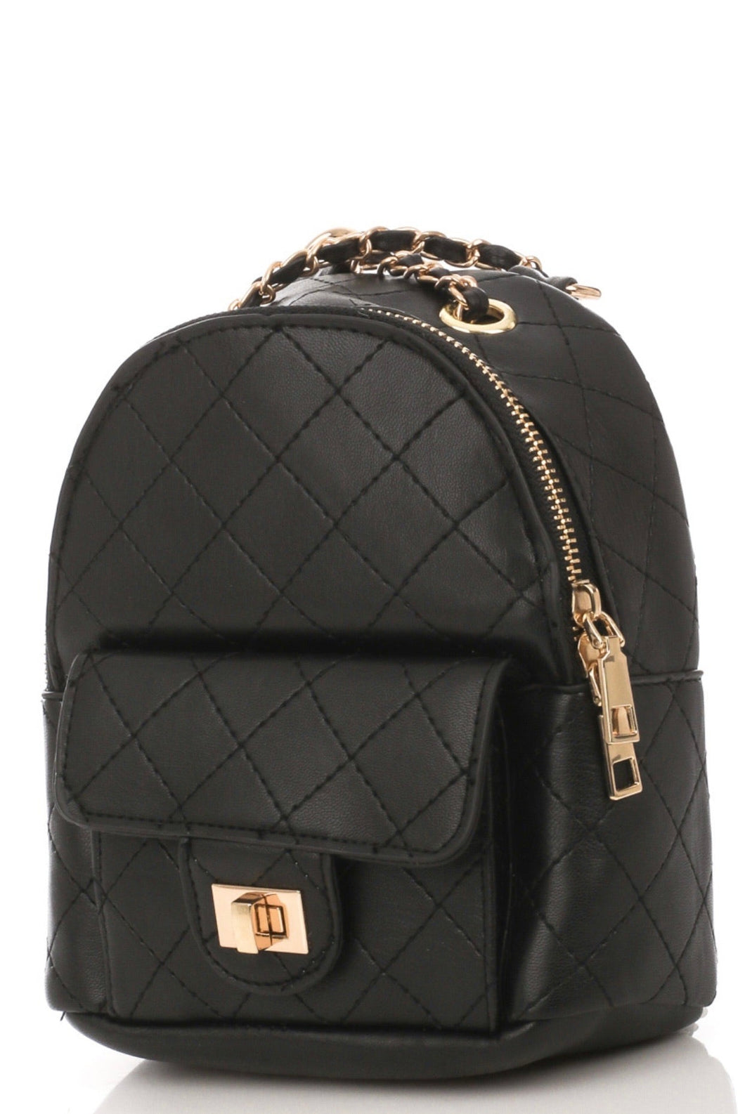 BLACK MINI BACKPACK