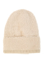 Load image into Gallery viewer, FUZZY BEANIE w/ knit detail
