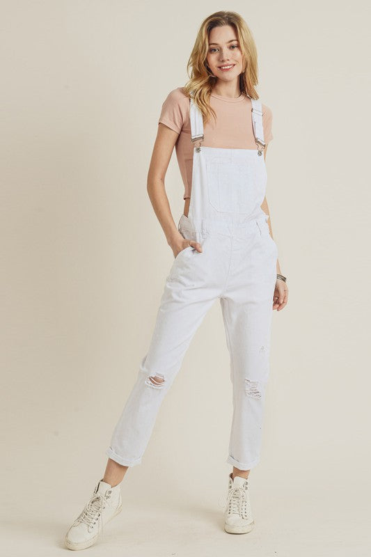 WHITE PAINTER OVERALLS