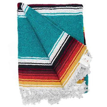 Load image into Gallery viewer, TURQUOISE SUNSET BAJA DIAMOND BLANKET
